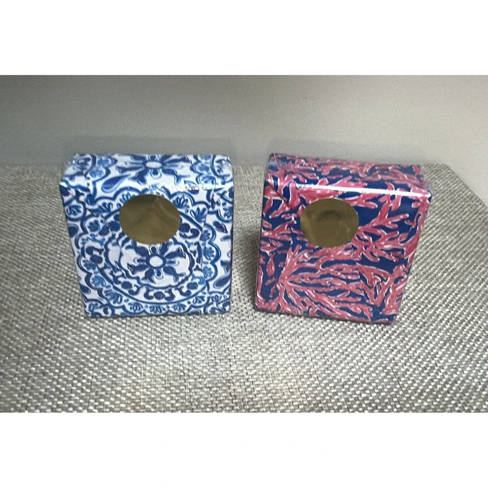 Lilly Pulitzer Soap 2 square Bars NEW Wrapped Logo